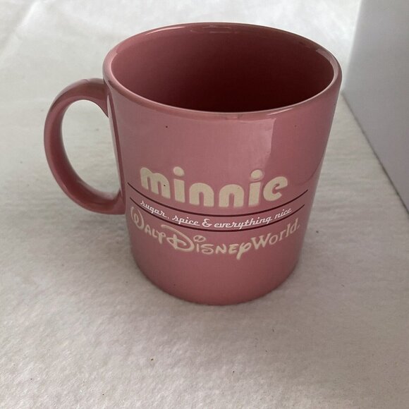 Minnie Mouse Pink Mug Walt Disney Parks Sugar Spice Everything Nice Thailand Cup - Picture 8 of 12
